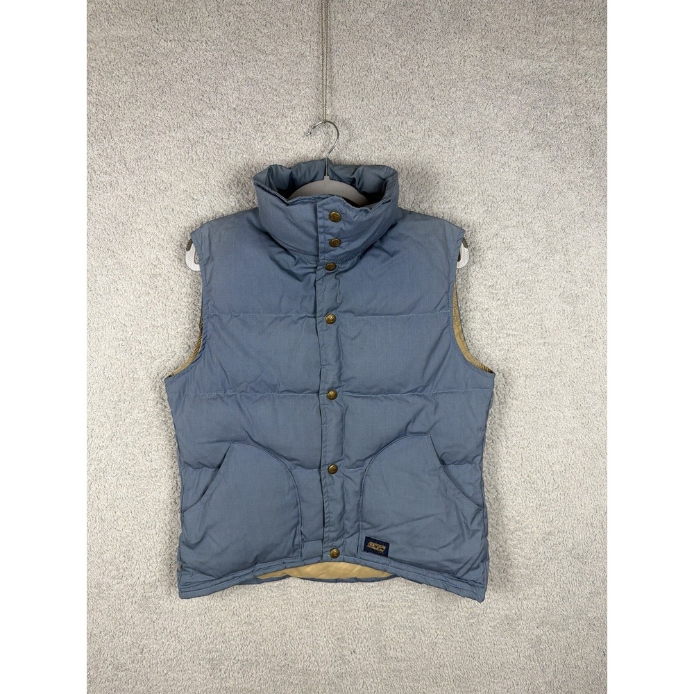 Vintage‎ Class 5 Mountaineering Equipage Down Vest Size S Blue